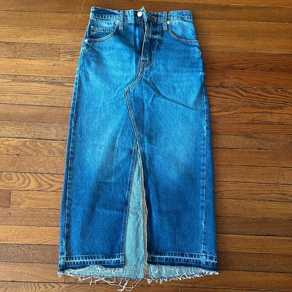 Frame Midaxi Denim Skirt - Picture 2 of 5
